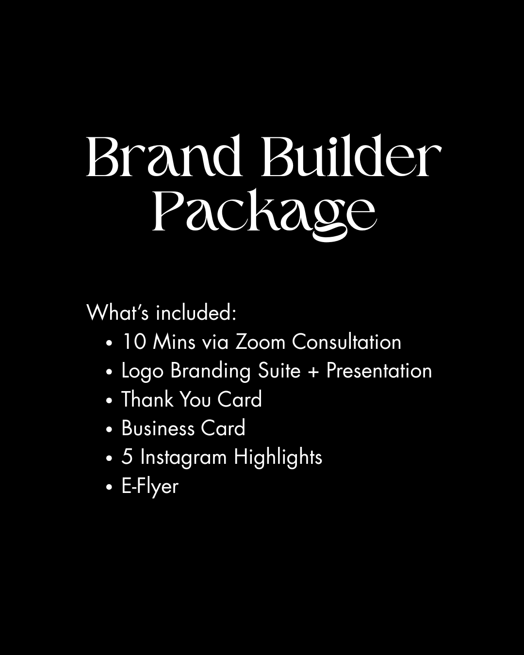 Brand Builder Package
