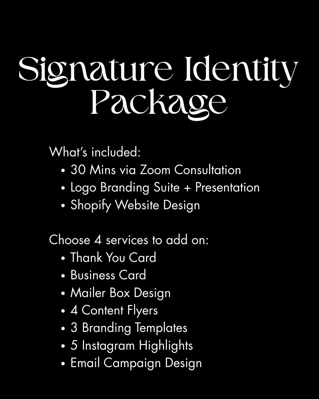 Signature Identity Package